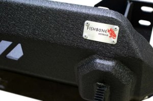 Toyota Tacoma Bumper - Front - Fishbone Offroad - Center Stubby - Textured black - `12-`15